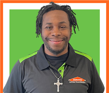 servpro employee against a white background, man